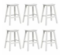 vidaXL Ensemble de 9 tabourets de Bar en HDPE Blanc, Parfaits pour Les Repas en extérieur. Ils sont résistants aux intempéries et Super Confortables, idéals pour Le Jardin, la terrasse ou Le Patio.