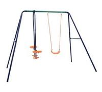 Vidaxl Ensemble De Balançoire 3 Places Acier