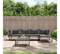 Vidaxl Ensemble De Bancs De Jardin Avec Coussins 3 Pcs Noir