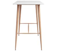 Vidaxl Ensemble De Bar 5 Pcs Blanc Blanc