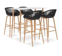 Ensemble de bar 5 pcs Blanc et noir Blanc G