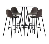 vidaXL Ensemble de Bar 5 pcs Table et Chaises de Pub Meubles de Bistrot Mobilier de Comptoir Jardin Cuisine Restaurant 3051134