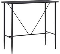 vidaXL Ensemble de bar 5 pièces tissu noir