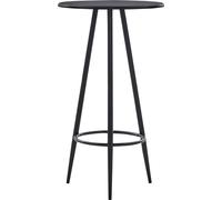 vidaXL Ensemble de bar 5 pièces tissu noir