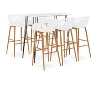 vidaXL 7-delige Barset wit3057421 Blanc G