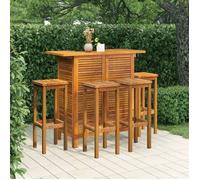 vidaXL Ensemble de bar de jardin 3115997 Bois d'acacia massif 5 pièces