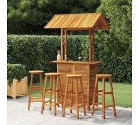 Vidaxl Ensemble De Bar De Jardin 5 Pcs Bois D'acacia Solide