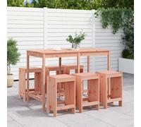 Vidaxl Ensemble De Bar De Jardin 7 Pcs Bois Massif Douglas