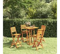 vidaXL Ensemble de bar d'extérieur 5 pcs Bois d'acacia massif