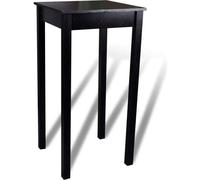 vidaXL Ensemble de bar Table de bar avec 2 tabourets de bar Noir