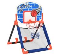 vidaXL Ensemble de Basket Multifonctionnel de Porte et Mur pour Enfants Ensemble de Jeu de Basket-Ball Garçons Tout-Petits Exterieur