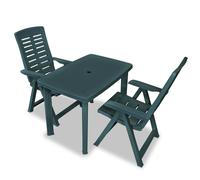 Mobilier de Jardin 3 pcs Anthracite Salon de Jardin Meuble d'Extérieur vidaXL