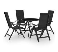 Vidaxl Ensemble De Bistro 5 Pcs Noir Et Anthracite