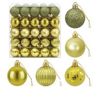 vidaXL Ensemble de Boules de Noël 100 pc Vert Clair 4 cm Polystyrène