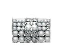 vidaXL Ensemble de boules de Noël 100 pcs 6 cm Argenté