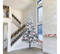 vidaXL Ensemble de Boules de Noël 4 pcs Rose, Déco Salon, Boules de Noël Traditionnelles, Ornements Modernes, Arbre de Fête, Décorations Élégantes de Saison