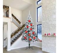 vidaXL Ensemble de Boules de Noël 4 pcs Rouge XXL, Déco Salon, Boules de Noël Traditionnelles, Ornements Modernes, Arbre de Fête, Décorations Élégantes de Saison