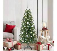 Vidaxl Ensemble De Boules De Noël Avec 150 Led 61 Pcs Argent Plastique