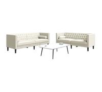 vidaXL Ensemble de canapé Chesterfield et traversins 2pcs velours, canapé, siège de canapé, canapé relax, canapé confort, 3209298