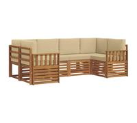 vidaXL Ensemble de canapés 20 pcs en bois d'acacia massif naturel – Sofa jardin moderne