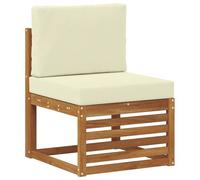 vidaXL Ensemble de canapé d'angle avec coussin 7 pcs Naturel et Crème