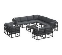 vidaXL Mobilier d'extérieur - Ensembles de Jardin modulaires pour la terrasse, idéaux pour se détendre. Ces pièces sont imperméables, Confortables et Flexibles, ajoutant Une Touche Moderne à Votre pa