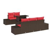 vidaXL Ensemble de canapé de Jardin 6 pc 5-Nombre de Places