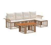 Ensemble de canapé de jardin 6 pc polyrotin Canapé d’extérieur Patio en vidaXL v