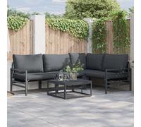 Vidaxl Ensemble De Canapé De Jardin 6 Pcs Anthracite Acier