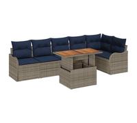 vidaXL Ensemble de canapé de Jardin 7 pc 6-Nombre de Places