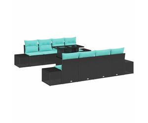 vidaXL Ensemble de canapé de Jardin 7 pc 6-Nombre de Places | Super simple à reconfigurer selon votre espace , Reste beau dehors , Accueille jusqu'à 5 potes confortablement