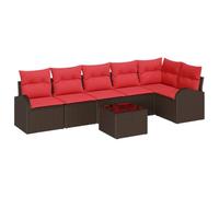 Ensemble de canapé de jardin polyrotin Canapé Mobilier Terrasse en vidaXL vidaXL