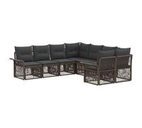 vidaXL Ensemble de canapé de Jardin 8 pc 8-Nombre de Places