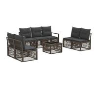 vidaXL Ensemble de canapé de Jardin 8 pcs Gris polyrotin, Canapé de Jardin Moderne, résistant aux intempéries, modulable, Confortable, sur Mesure, en rotin