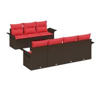 vidaXL Ensemble de canapé de Jardin 8 pcs Marron polyrotin, Ensemble de canapés de Jardin, Design Moderne, rotin Durable, mobilier extérieur modulable, sièges réglables