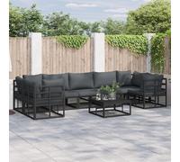 vidaXL Ensemble de Meubles de Jardin pour Ton Patio - C'est modulable et Flexible pour Ton Jardin. Il résiste aux intempéries et Vient avec des Coussins Super Confortables.