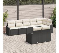 Vidaxl Ensemble De Canapé De Jardin 8 Pièces Noir Rotin Canapé De Jardin