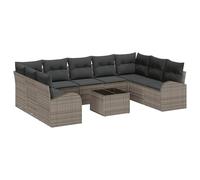 Ensemble de canapé de jardin Poly rotin Sièges Terrasses Modernes vidaXL vidaXL