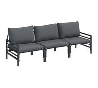 vidaXL Ensemble de canapé de Jardin Anthracite Acier, Élégance de Jardin, mobilier extérieur, aménagez Votre terrasse, Salon de Jardin, Coin détente à la véranda