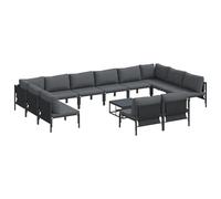 Vidaxl Ensemble De Canapé De Jardin 13 Pcs Anthracite Acier