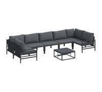 Vidaxl Ensemble De Canapé De Jardin 8 Pcs Anthracite Acier