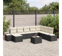 Vidaxl Ensemble De Canapé De Jardin De 8 Pièces Avec Coussins Brown Rotin Synthétique