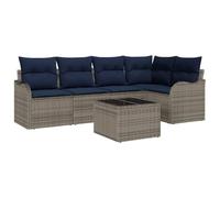 vidaXL Ensemble de canapé de Jardin Gris polyrotin | Les matériaux résistent au soleil sans souci, Les coussins moelleux offrent un repos super agréable, Le look moderne et ses