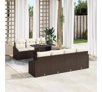 Vidaxl Ensemble De Canapé De Jardin Set De 8 Marron Rattan