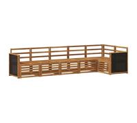 vidaXL Ensemble de canapé sectionnel 5 pièces naturel, canapé moderne pour extérieur, meuble sectionnel, salon sur terrasse, ensemble durable et confortable