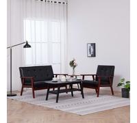 vidaXL Ensemble de Canapés 2 pcs Sofa de Salon Fauteuil de Salon Sofa de Chambre à Coucher Canapé de Salon Salle de Séjour 278395