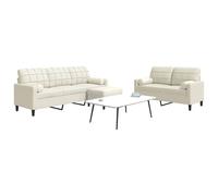 vidaXL Ensemble de canapés 3 pcs avec Coussins et traversins Velours