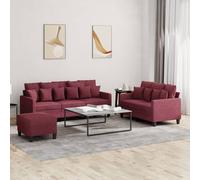 Ensemble de Canapés avec Coussins Sièges Salon 2 pcs Jaune Clair Tissu vidaXL