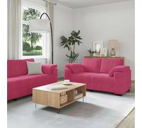 vidaXL Ensemble de canapés 3 pcs avec Coussins Rouge Bordeaux Velours