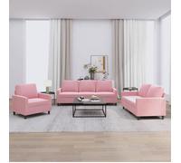 vidaXL Ensemble de Canapés 3 pcs avec Coussins, Sièges avec Accoudoirs, Fauteuils de Salon Salle de Séjour Maison, Moderne, 3201479